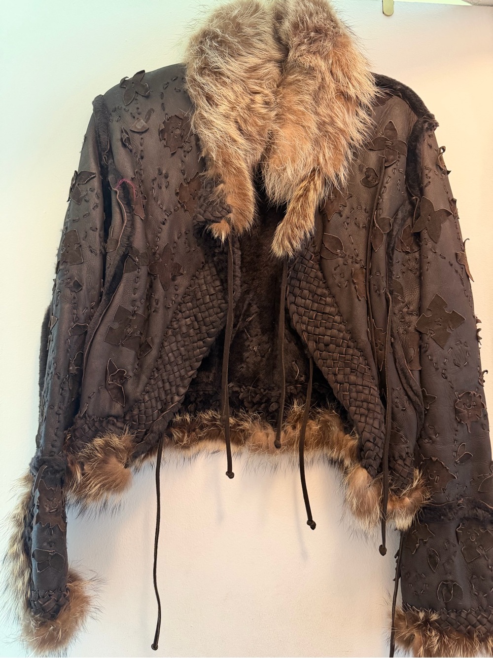 Brown Fur-Trimmed Women's Jacket